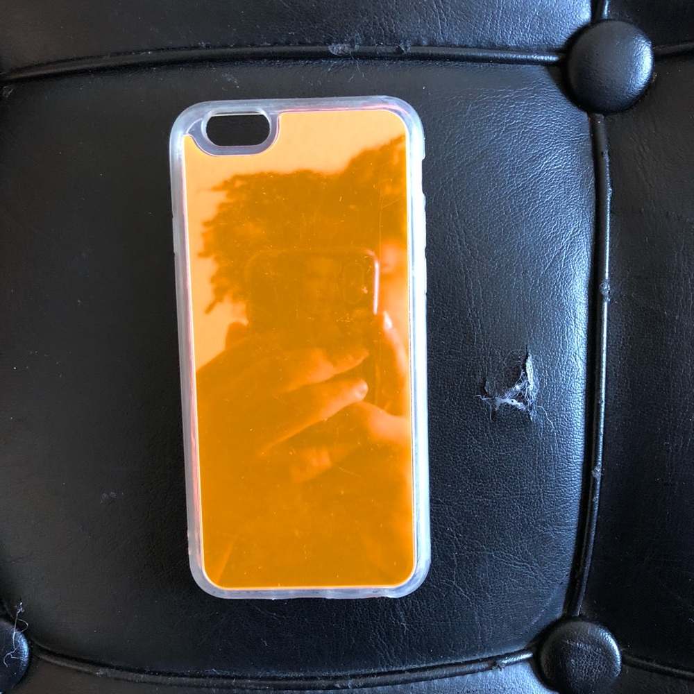 Transparent Orange Mirror iPhone 6/6s Case